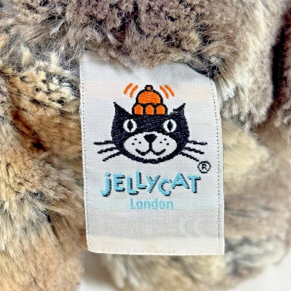 JellyCat Woodland Bashful Bunny Plush Stuffed Animal Toy Grey Brown Rabbit 11" - Picture 7 of 9